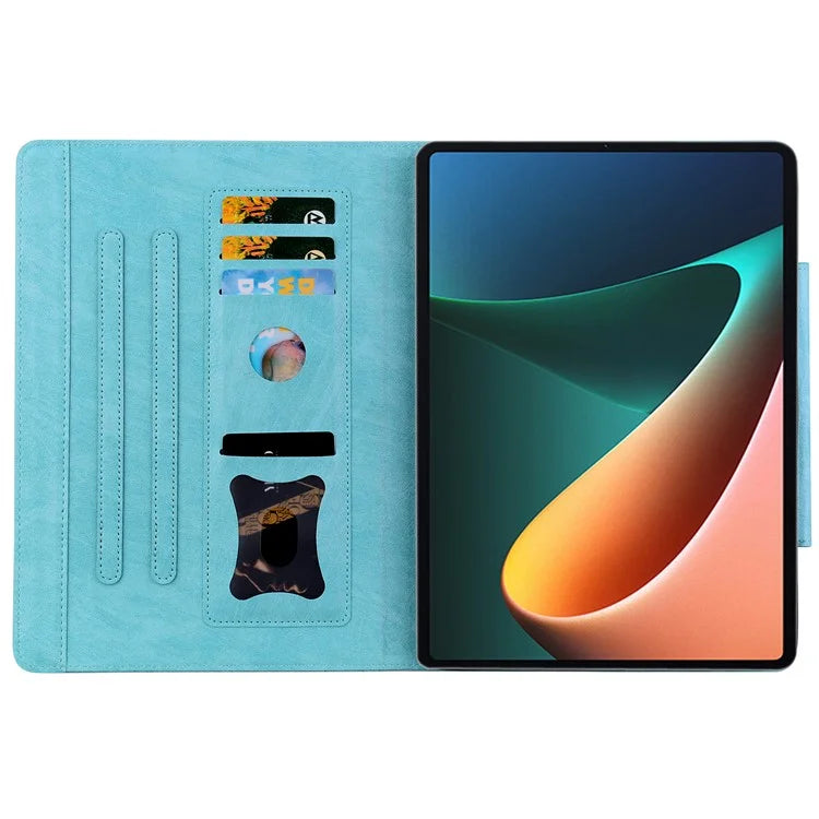 For Xiaomi Redmi Pad SE Card Slot Case PU Leather Tablet Cover with Stand