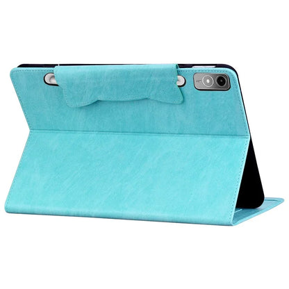For Lenovo Tab P12 Shockproof Case Magnetic Clasp PU Leather Tablet Cover with Card Slots