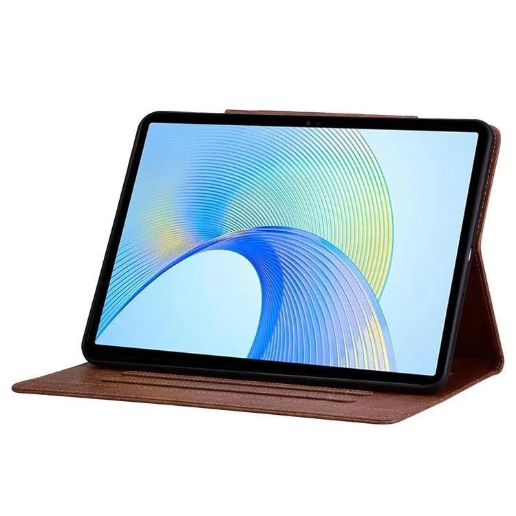 For Lenovo Tab P12 Shockproof Case Magnetic Clasp PU Leather Tablet Cover with Card Slots