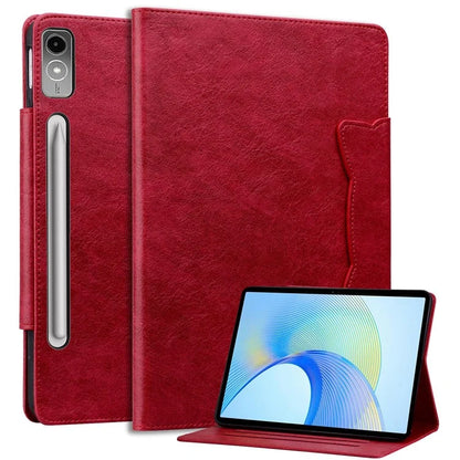 For Lenovo Tab P12 Shockproof Case Magnetic Clasp PU Leather Tablet Cover with Card Slots