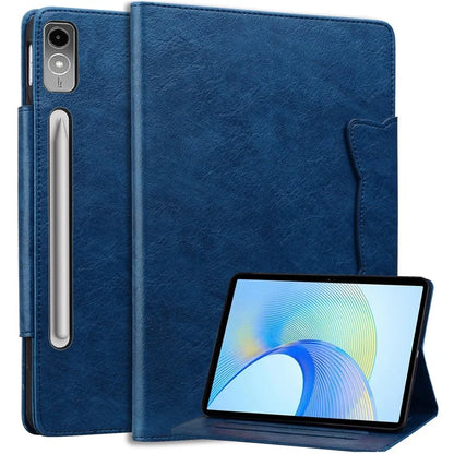 For Lenovo Tab P12 Shockproof Case Magnetic Clasp PU Leather Tablet Cover with Card Slots