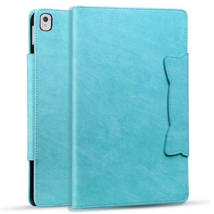 For iPad 9.7-inch (2017) / (2018) Case Magnetic Clasp Protect PU Leather Tablet Cover