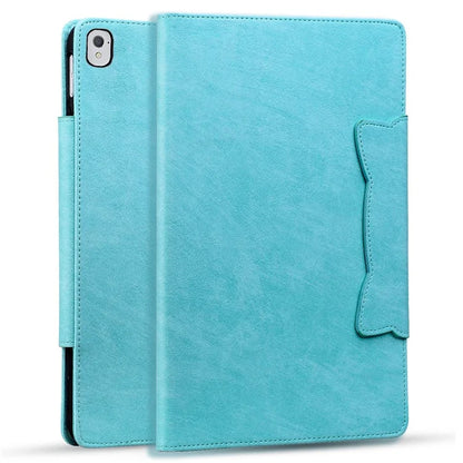 For iPad 9.7-inch (2017) / (2018) Case Magnetic Clasp Protect PU Leather Tablet Cover