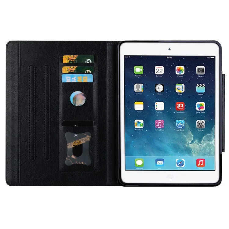 For iPad 9.7-inch (2017) / (2018) Case Magnetic Clasp Protect PU Leather Tablet Cover