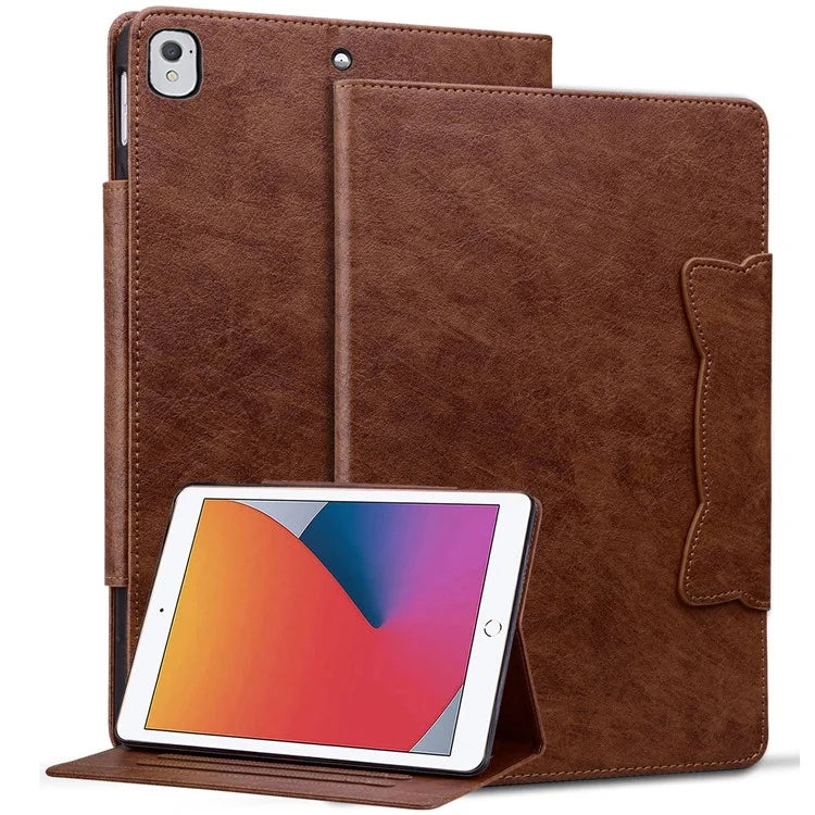 For iPad 9.7-inch (2017) / (2018) Case Magnetic Clasp Protect PU Leather Tablet Cover