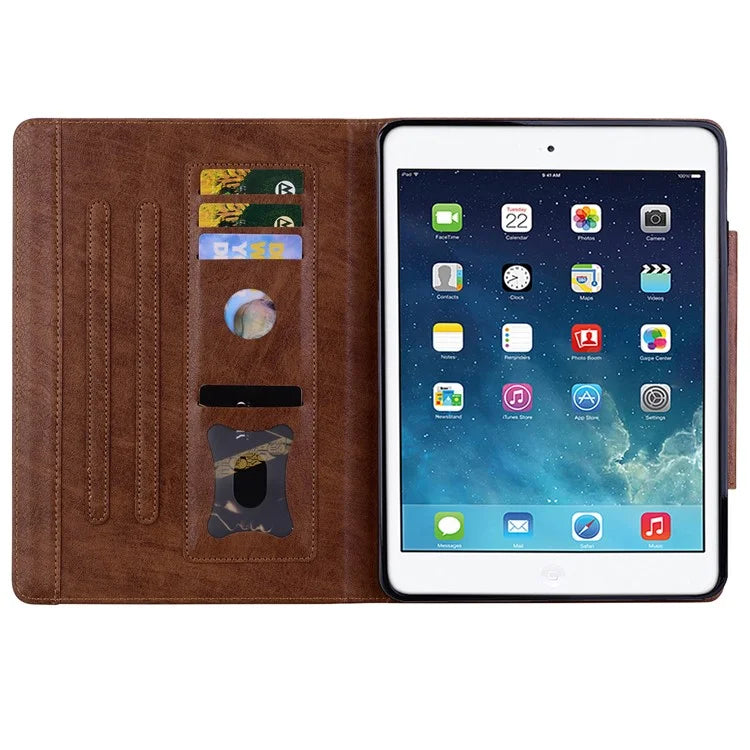 For iPad 9.7-inch (2017) / (2018) Case Magnetic Clasp Protect PU Leather Tablet Cover