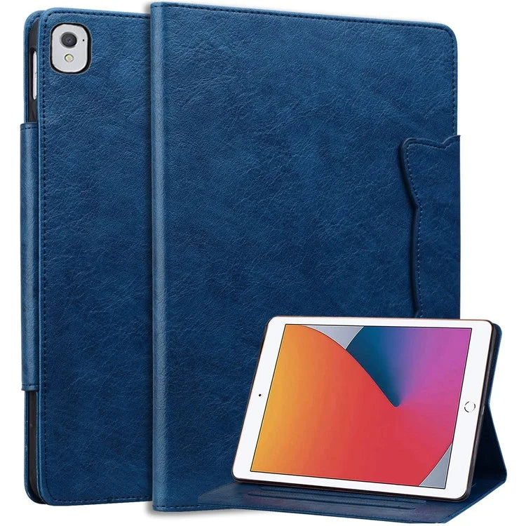 For iPad 9.7-inch (2017) / (2018) Case Magnetic Clasp Protect PU Leather Tablet Cover
