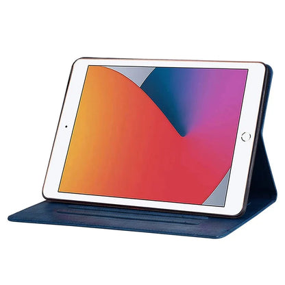 For iPad 9.7-inch (2017) / (2018) Case Magnetic Clasp Protect PU Leather Tablet Cover