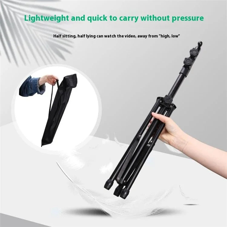 XWJ-310 For iPad Pro 360 Degree Rotating Tripod Adjustable Height Foldable Tablet Floor Stand