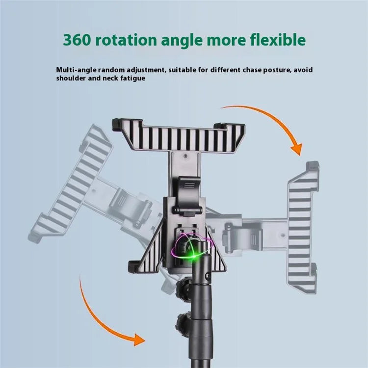 XWJ-310 For iPad Pro 360 Degree Rotating Tripod Adjustable Height Foldable Tablet Floor Stand