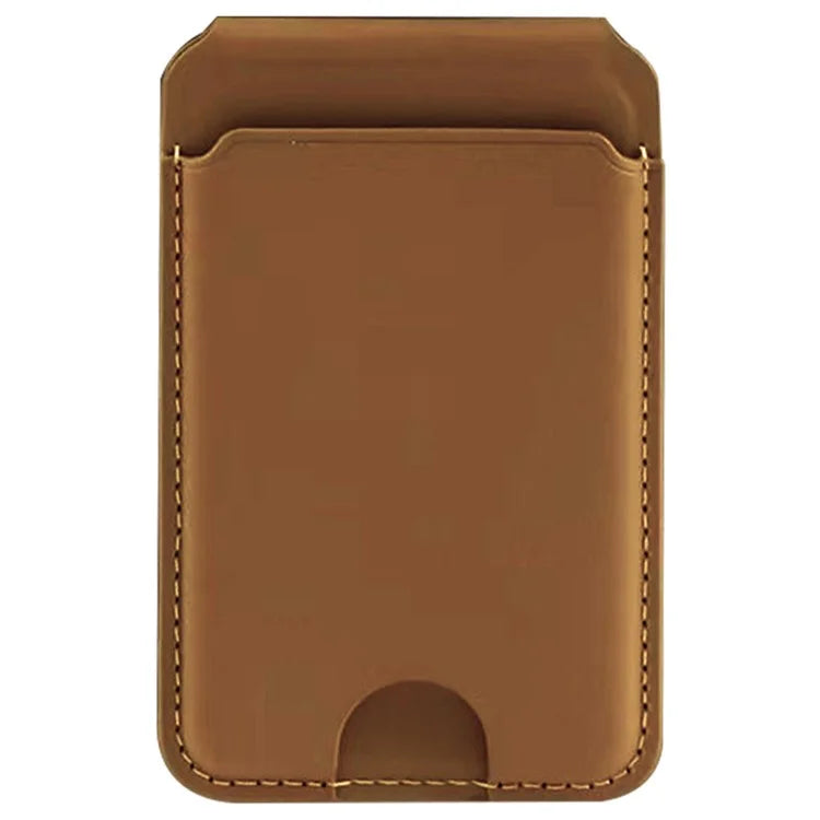 Phone Card Holder for iPhone 12-16 Series PU Leather Folding Kickstand Card Bag