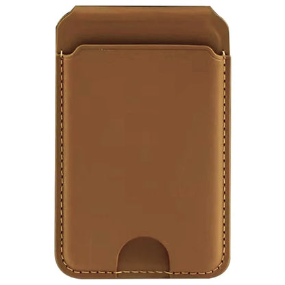 Phone Card Holder for iPhone 12-16 Series PU Leather Folding Kickstand Card Bag