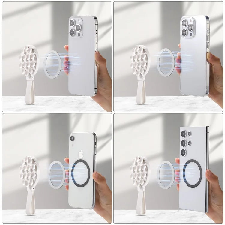 CPS07 Magnetic Suction Phone Holder Silicone Non Slip Suction Cup Phone Mount