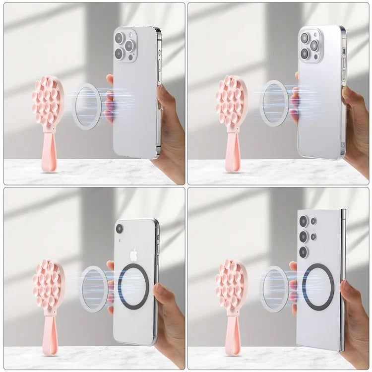 CPS07 Magnetic Suction Phone Holder Silicone Non Slip Suction Cup Phone Mount