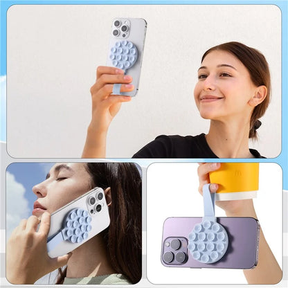 CPS07 Magnetic Suction Phone Holder Silicone Non Slip Suction Cup Phone Mount