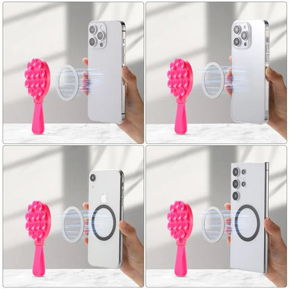 CPS07 Magnetic Suction Phone Holder Silicone Non Slip Suction Cup Phone Mount