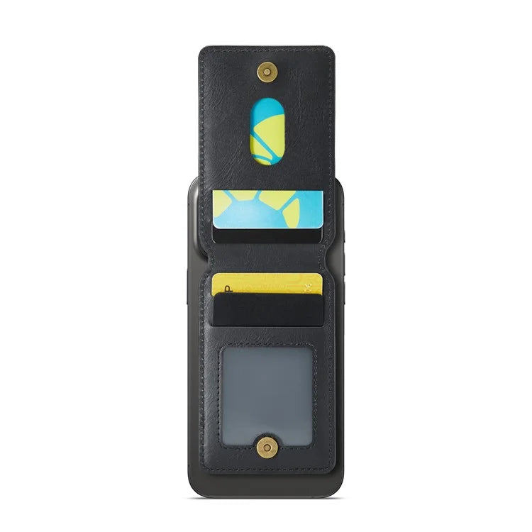 MAGKING K1 Kickstand Magnetic Card Holder Compatible with MagSafe RFID Blocking Cell Phone Wallet Built-In Ring