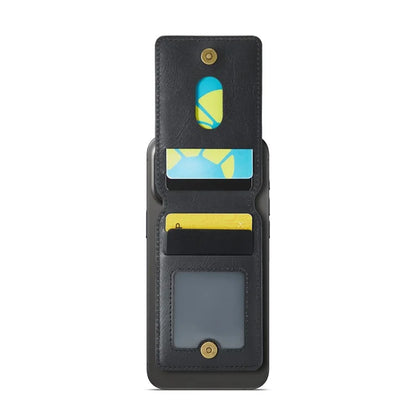 MAGKING K1 Kickstand Magnetic Card Holder Compatible with MagSafe RFID Blocking Cell Phone Wallet Built-In Ring