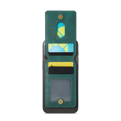 MAGKING K1 Kickstand Magnetic Card Holder Compatible with MagSafe RFID Blocking Cell Phone Wallet Built-In Ring