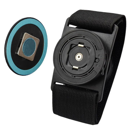 Phone Arm Strap Wrist Strap with Round Adhesive Patch, Magnetic Plus Buckle Quick Release Wrist Bracket
