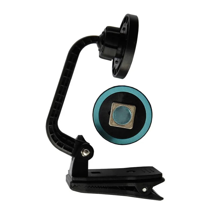 Phone Backpack Clip with Round Adhesive Patch, Magnetic Plus Buckle Quick Release Backpack Clip Phone Holder