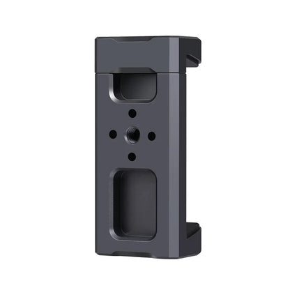 PULUZ PU3205B Cold Shoe Phone Clamp Retractable Aluminum Alloy Phone Clip