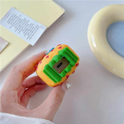 Cartoon Style Protective Case for iPhone 18W / 20W Charger Block Silicone Cover Set with Charging Cable Case House