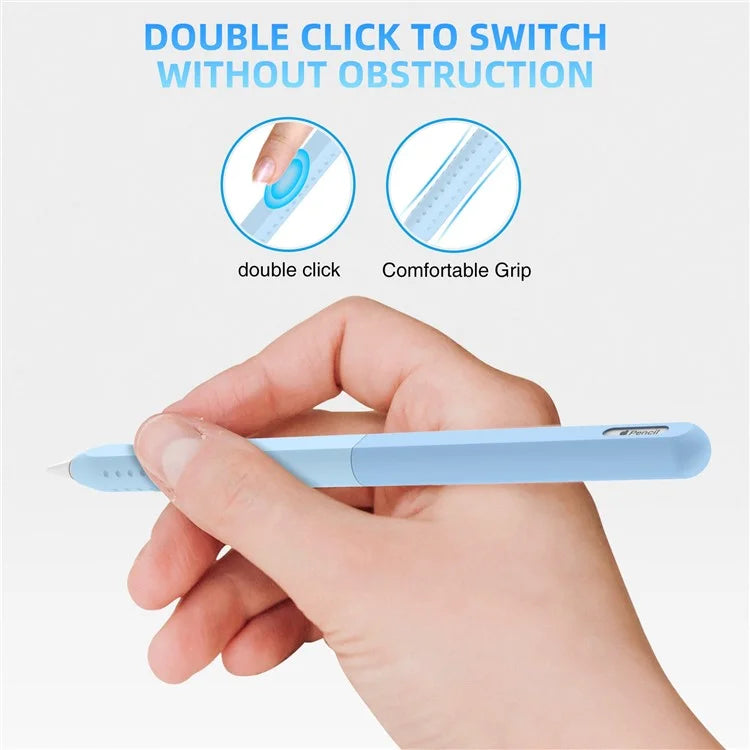 STOYOBE For Apple Pencil (2nd Generation) Silicone Sleeve Anti-Drop 2-Piece Pencil Protective Cover
