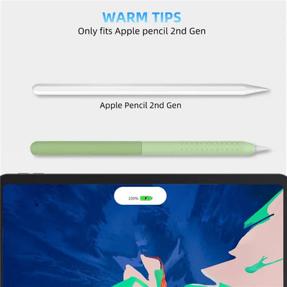 STOYOBE For Apple Pencil (2nd Generation) Silicone Sleeve Anti-Drop 2-Piece Pencil Protective Cover