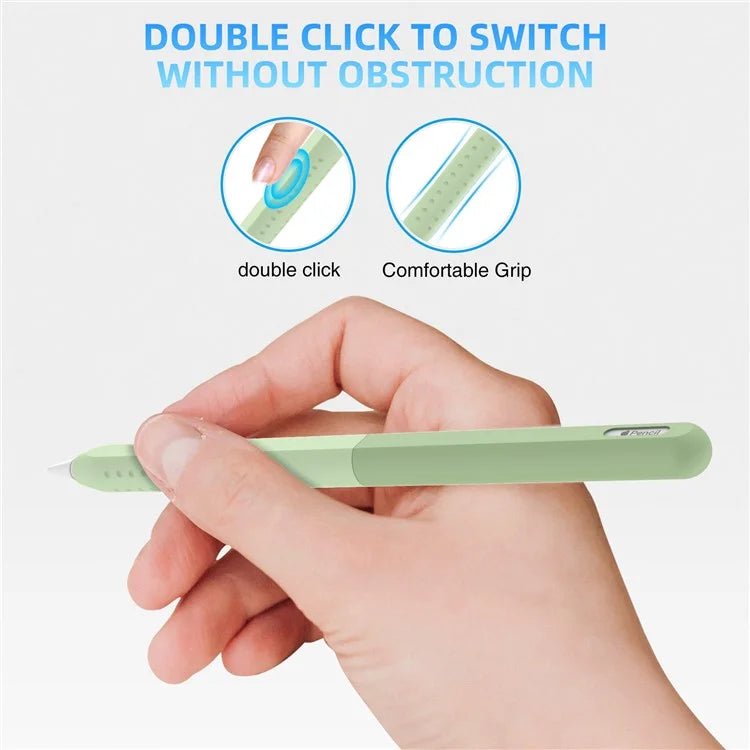 STOYOBE For Apple Pencil (2nd Generation) Silicone Sleeve Anti-Drop 2-Piece Pencil Protective Cover