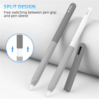 STOYOBE For Apple Pencil (2nd Generation) Silicone Sleeve Anti-Drop 2-Piece Pencil Protective Cover