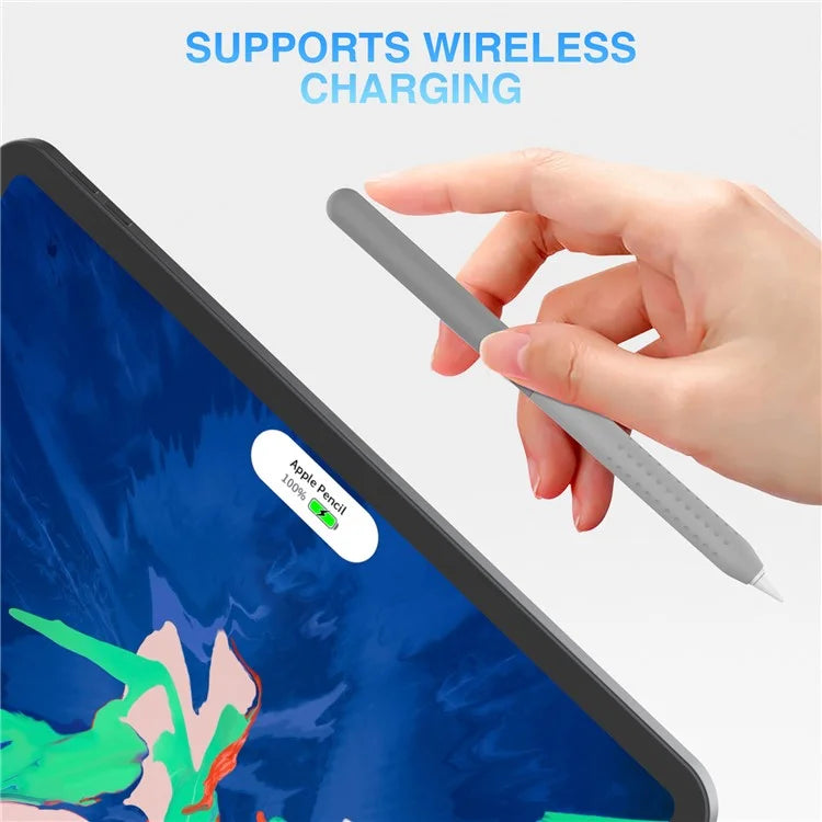 STOYOBE For Apple Pencil (2nd Generation) Silicone Sleeve Anti-Drop 2-Piece Pencil Protective Cover