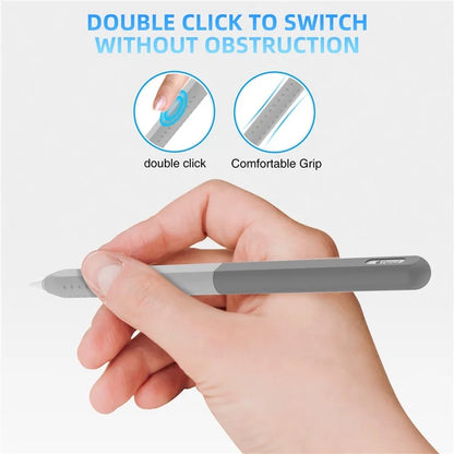 STOYOBE For Apple Pencil (2nd Generation) Silicone Sleeve Anti-Drop 2-Piece Pencil Protective Cover