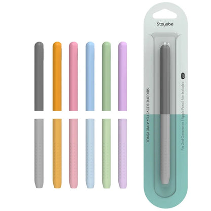 STOYOBE For Apple Pencil (2nd Generation) Silicone Sleeve Anti-Drop 2-Piece Pencil Protective Cover