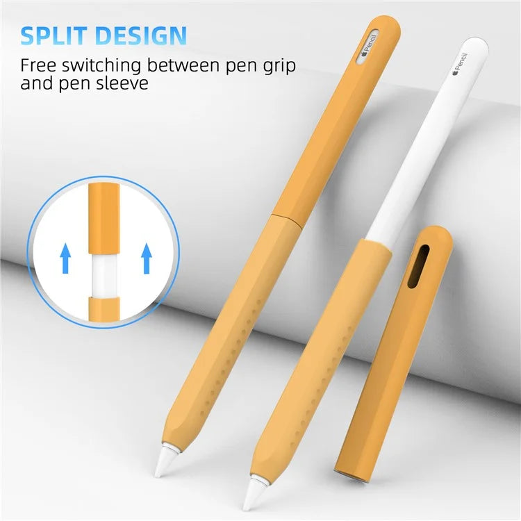 STOYOBE For Apple Pencil (2nd Generation) Silicone Sleeve Anti-Drop 2-Piece Pencil Protective Cover