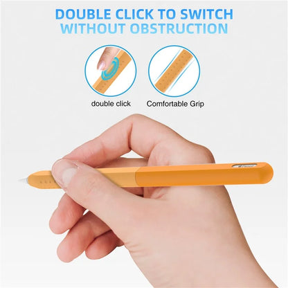 STOYOBE For Apple Pencil (2nd Generation) Silicone Sleeve Anti-Drop 2-Piece Pencil Protective Cover