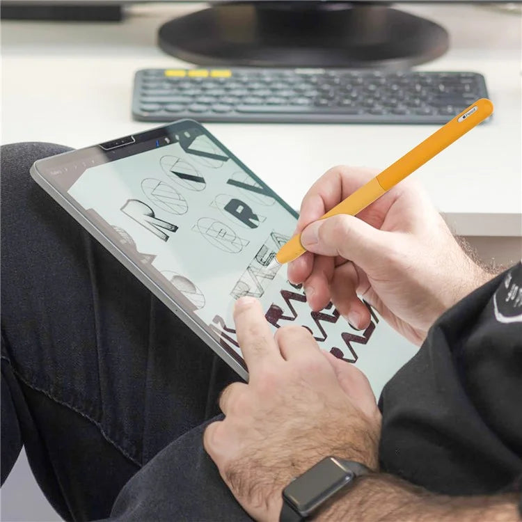 STOYOBE For Apple Pencil (2nd Generation) Silicone Sleeve Anti-Drop 2-Piece Pencil Protective Cover