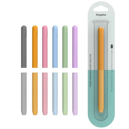STOYOBE For Apple Pencil (2nd Generation) Silicone Sleeve Anti-Drop 2-Piece Pencil Protective Cover