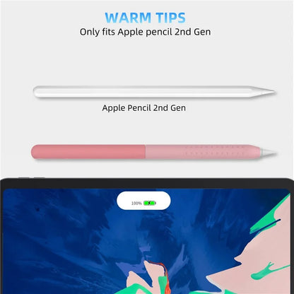 STOYOBE For Apple Pencil (2nd Generation) Silicone Sleeve Anti-Drop 2-Piece Pencil Protective Cover
