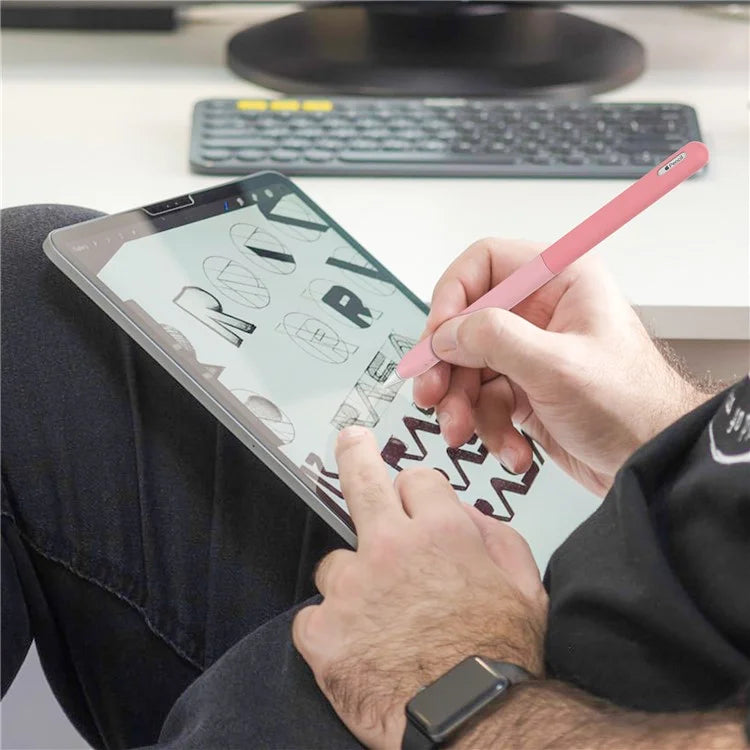 STOYOBE For Apple Pencil (2nd Generation) Silicone Sleeve Anti-Drop 2-Piece Pencil Protective Cover