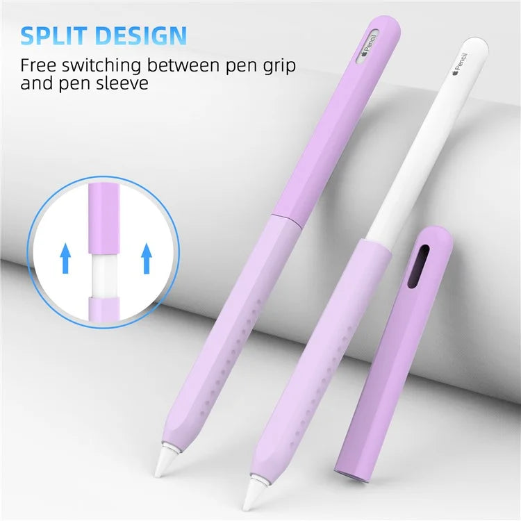 STOYOBE For Apple Pencil (2nd Generation) Silicone Sleeve Anti-Drop 2-Piece Pencil Protective Cover
