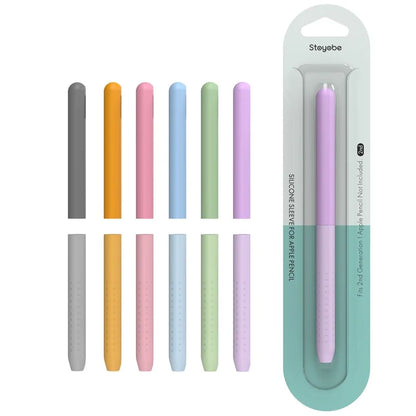 STOYOBE For Apple Pencil (2nd Generation) Silicone Sleeve Anti-Drop 2-Piece Pencil Protective Cover