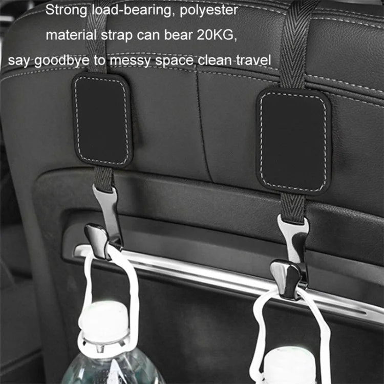Car Headrest Hook Seat Back Hanger Suede Multifunction Storage Hook Auto Interior Organizer
