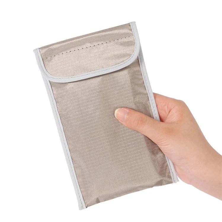 NDB-01 RFID Signal Blocking Bag for Mobile Phone Dual Layer Anti-Radiation Shielding Security Pouch Anti-Track Phone Bag