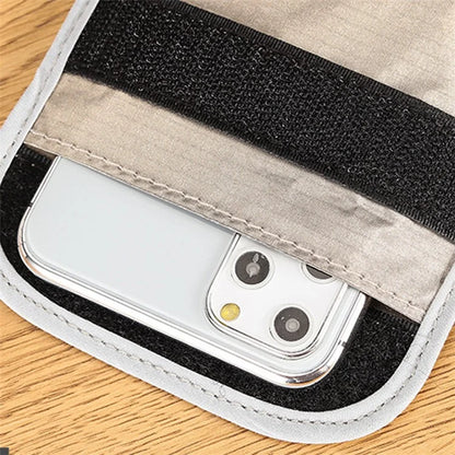 NDB-01 RFID Signal Blocking Bag for Mobile Phone Dual Layer Anti-Radiation Shielding Security Pouch Anti-Track Phone Bag
