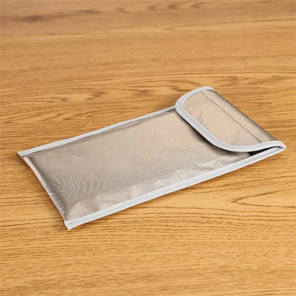 NDB-01 RFID Signal Blocking Bag for Mobile Phone Dual Layer Anti-Radiation Shielding Security Pouch Anti-Track Phone Bag