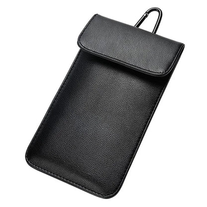 DSK-07 PU RFID Signal Blocking Bag with Hook for Smartphone Radiation Protection Mobile Phone Pouch Case