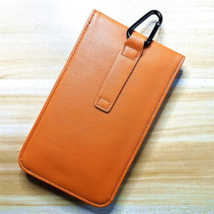 DSK-07 PU RFID Signal Blocking Bag with Hook for Smartphone Radiation Protection Mobile Phone Pouch Case