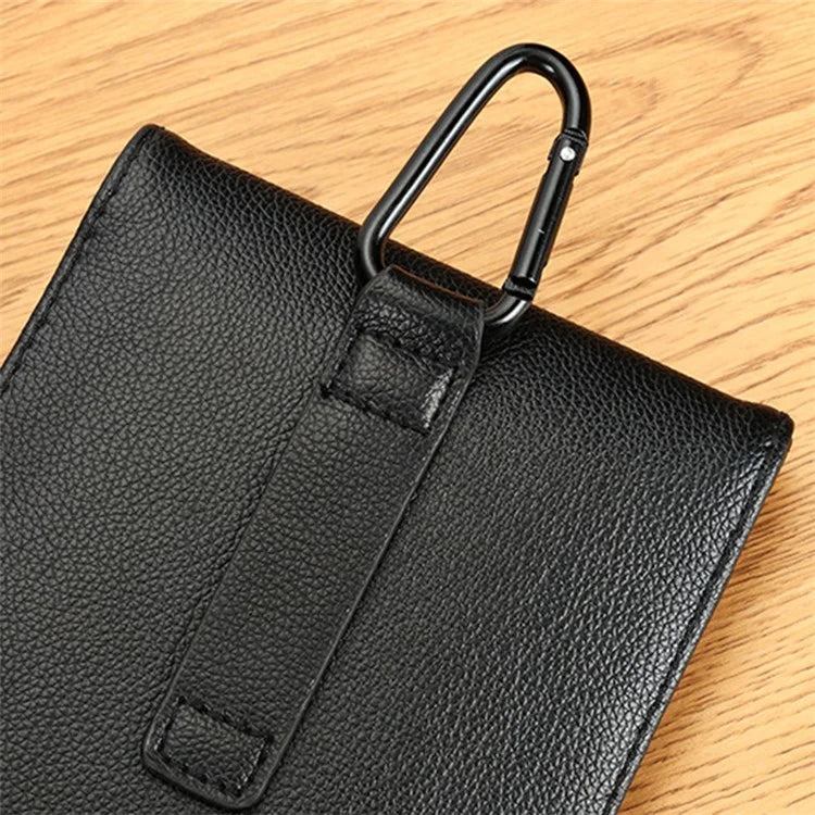 DSK-07 PU RFID Signal Blocking Bag with Hook for Smartphone Radiation Protection Mobile Phone Pouch Case