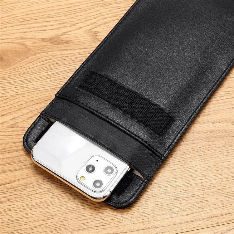 BJK-01 Size S Microfiber Signal Shielding Mobile Phone Pouch Radiation Protection Bag